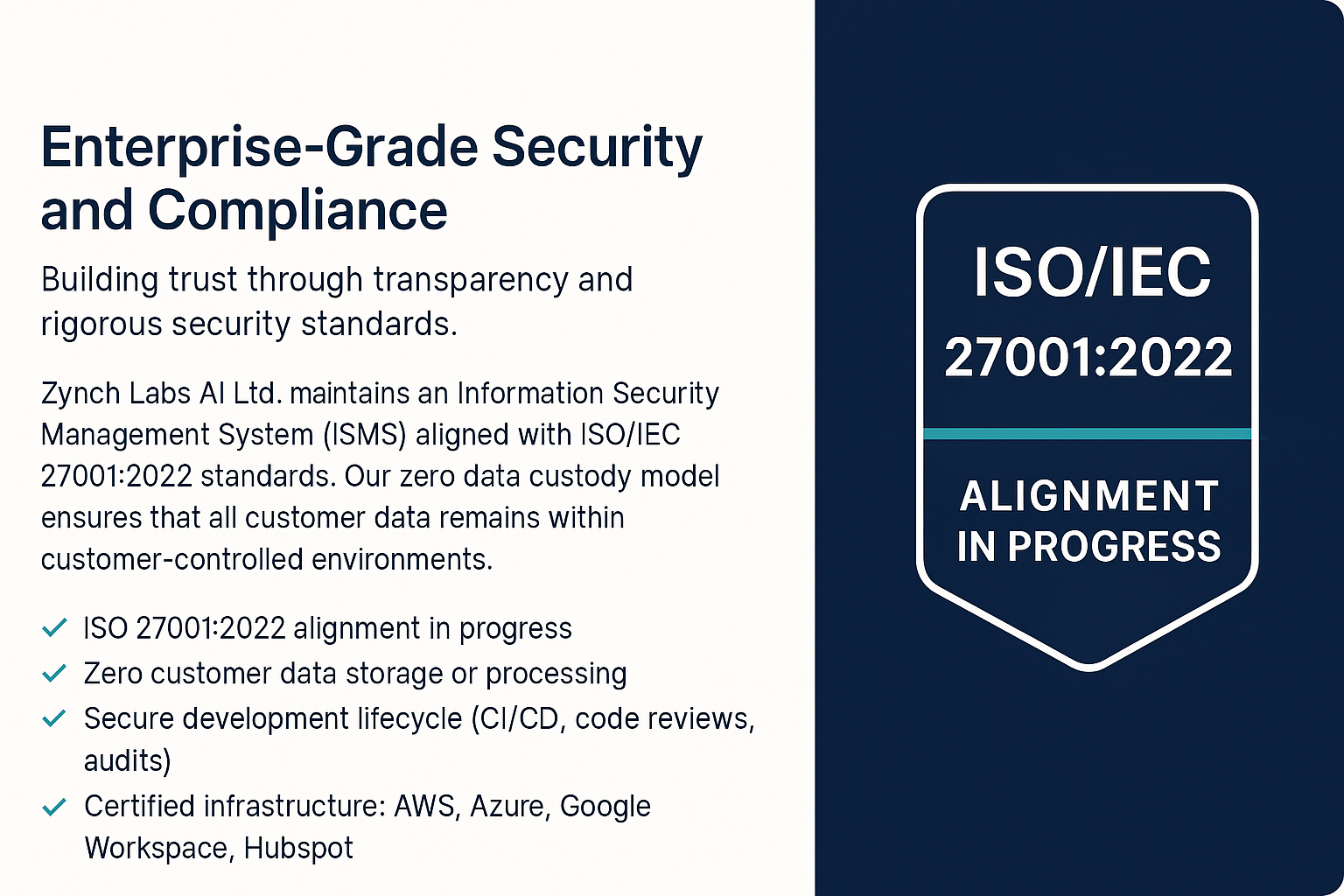 ISO 27001 Certified